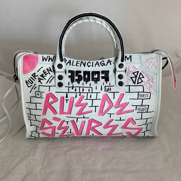 BALENCIAGA Small City S Graffiti Satchel - Picture 3 of 16